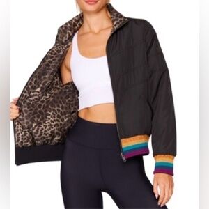 Spiritual Gangster Roaming Soul Reversable Puffer Jacket XS